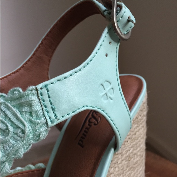 🍀 NWOT Lucky Brand Mint Wedges - Picture 6 of 8